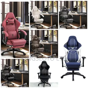 Dowinx Gaming/Office Pc Chair With Massage Lumbar Style Pu Leather