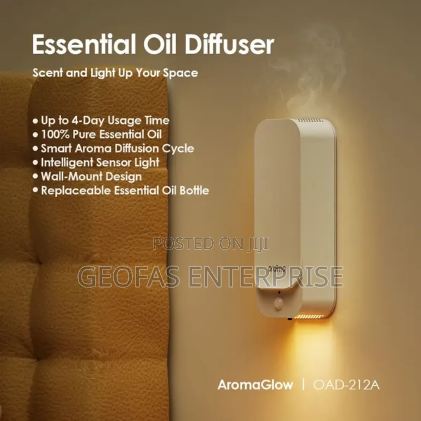 Oraimo Aromaglow Waterless Wall-Mounted Aromatherapy Diffuser