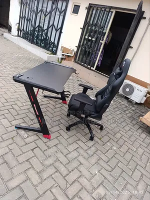 Ergonomic Gaming Chair and Desk.