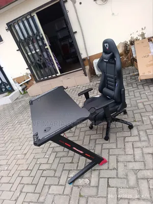 Modern Gaming Desk and Chair.