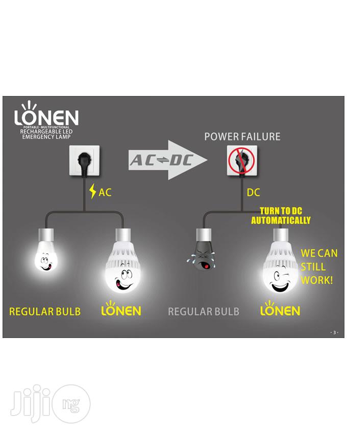Ac/Dc 12W LED Rechargeable Bulb