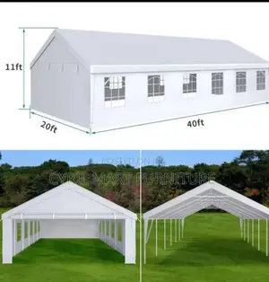 Tent 120 Capacity Imported White Canopy