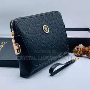 Versace Quality Luxury Men Genuine Leather Purse
