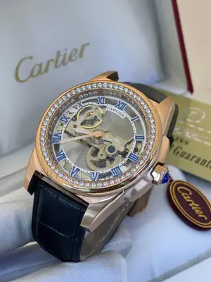 Cartier Quality Luxury Men Automatic Engine Wristwatch