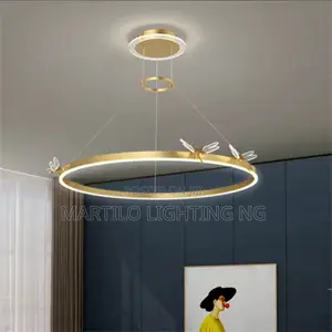 Modern Led Adjustable Drop Light With Butterfly by the Side