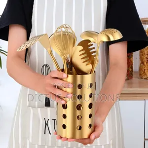 Gold Cooking Spoon Utensils Tool Set