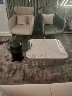 Quality 2 in 1 Marble Centre Table and Stool