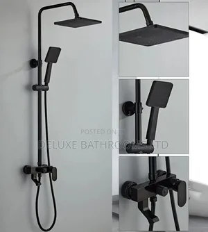 Deluxe Black Shower