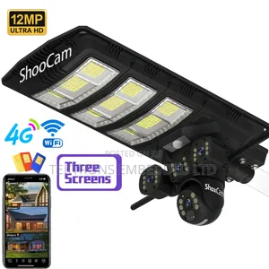 Solar Street Light With Three Lens Hd Camera