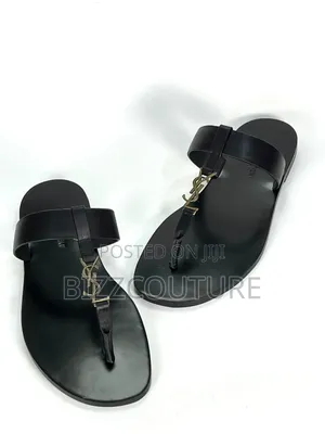 Original Yves Saint Laurent Leather Slippers Available in Store