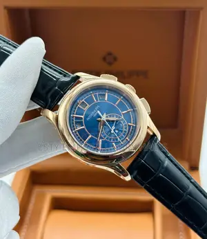 Automatic Engine Annual Calendar Patek Philippe Leather Strap