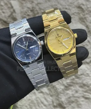 Gold and Silver Chain Watch