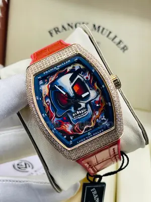 Franck Muller Quality Luxury Men Iced Face Automatic Engine Wristwatch