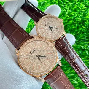 Piaget Quality Luxury Men Genuine Leather Wristwatch