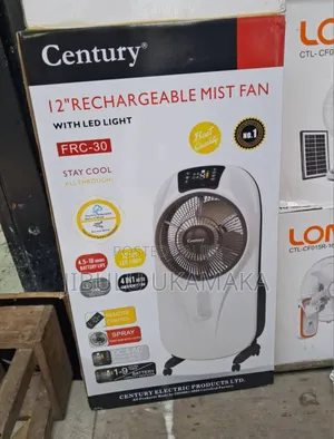 4 In 1 Cooling Mist Rechargeable Fan With Led Light Usb Function