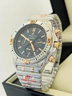 Breitling Quality Luxury Men Chain Strap Wristwatch