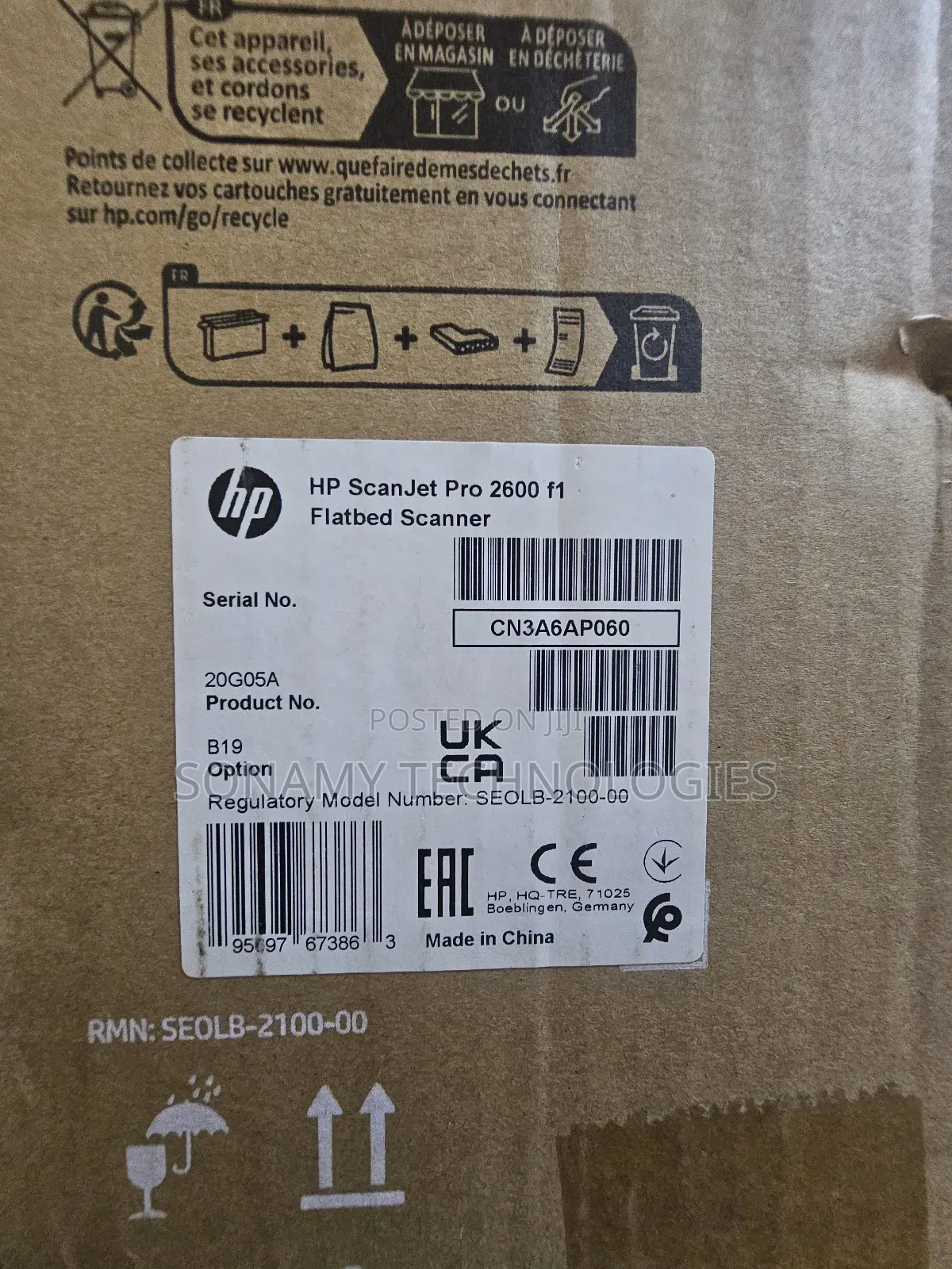 Hp Scanner Scanjet 2600f1