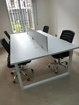 4 Man Workstation Desk