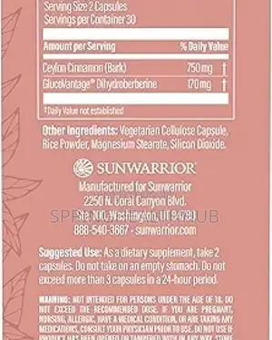 Sunwarrior Berberine Supplement
