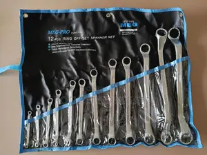 Meg-Pro 12pc 6x7- 30x32 Ring Offset Spanner Set