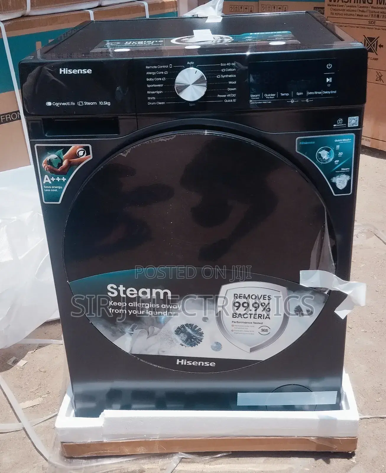 Hisense 10.5kg Automatic Inverter Frontloader Washing & Drying Machine