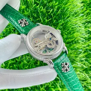 Patek Philippe Quality Luxury Automatic Engine Leather Wristwatch