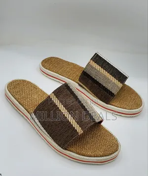 Stylish Straw Inspires Men's Slippers 40