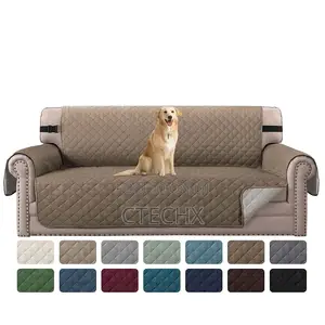 H.Versailtex Reversible Quilted Sofa Cover Water Resistant 2 Seater