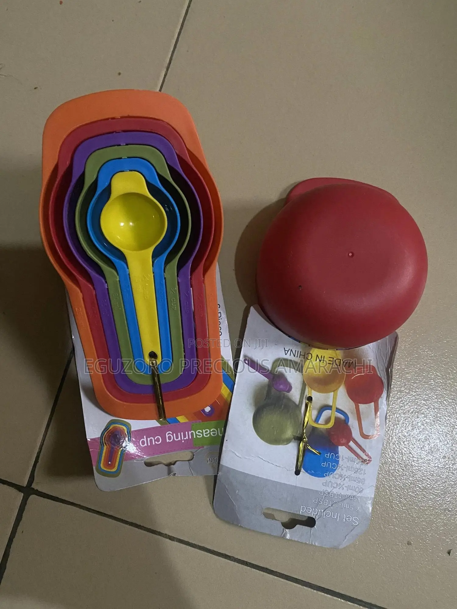 6 Pieces Kitchen Measuring Cups - Multicolour