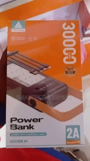 Generic 30000mah 5v Power Bank for iPhone,iPads, Android Etc
