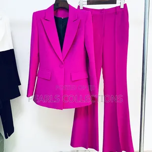 Women Bright Pink Official Official Suit 2pc Set