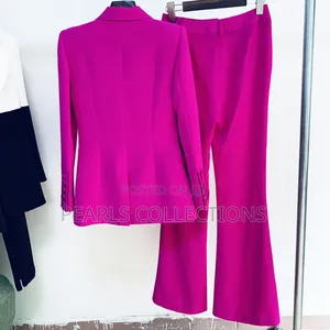 Women Bright Pink Official Official Suit 2pc Set