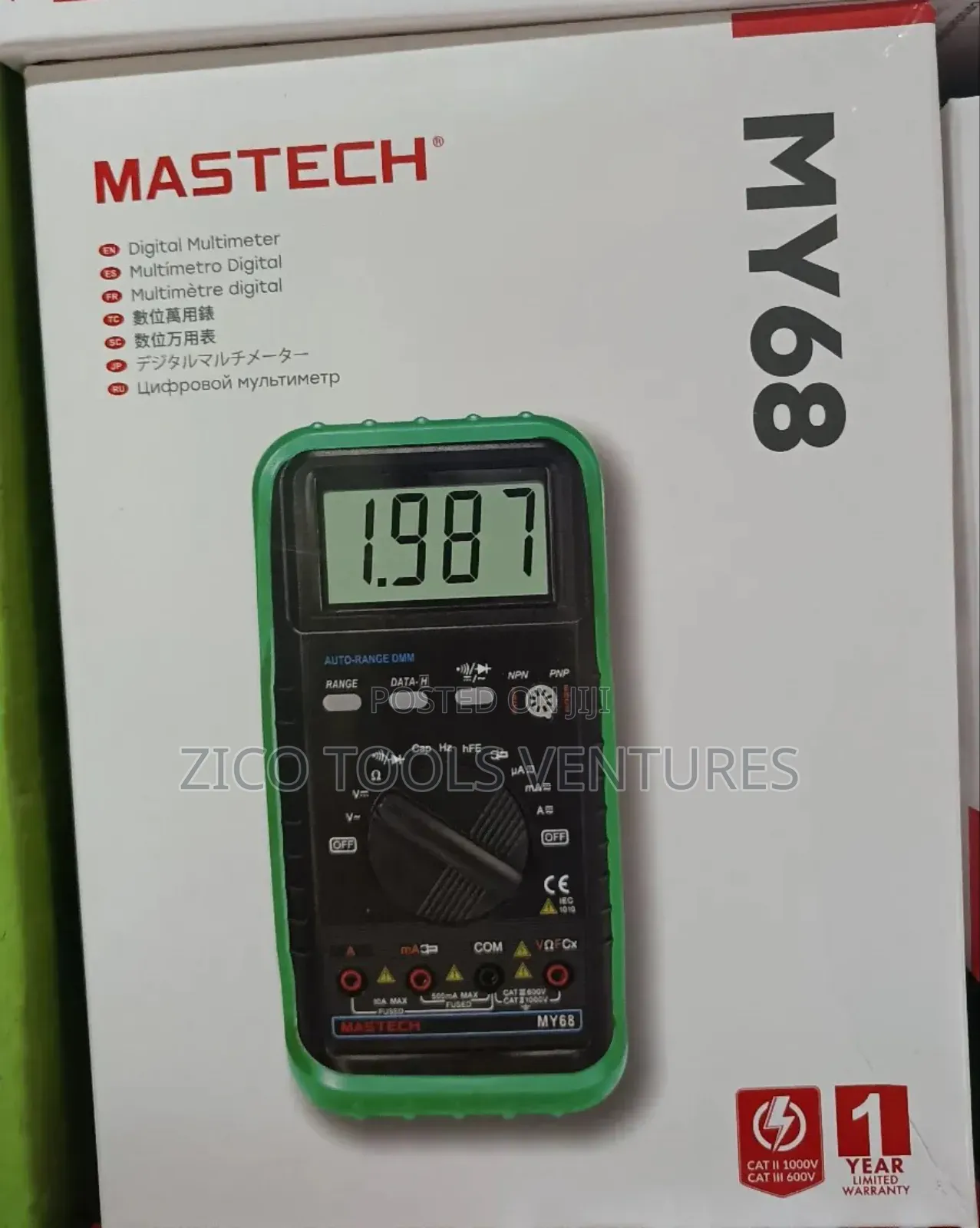 My68 Digital Multimeter Mastech