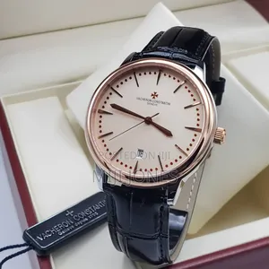 Vacheron Constantin Watch - Leather Strap, Date Display, Automatic