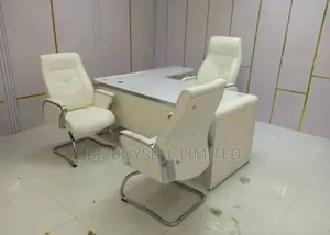 Super Executive Office Glass Table, Ex Chair and Visitors Chair.