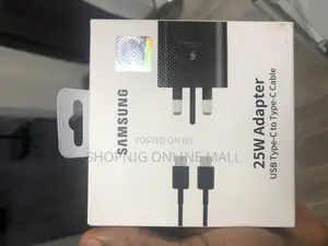 Samsung Original 3 Pin Type C Complete Charger 25w