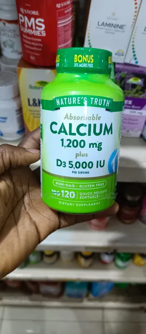 Nature's Truth Absorbable Calcium 1200mg Plus Vitamin D3 5000iu X 120