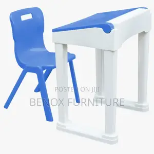 Durable Plastic School Chair Desk Set