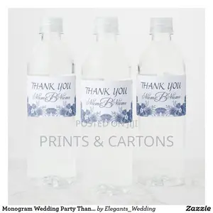 Custom Printed Bottle Label for Events
