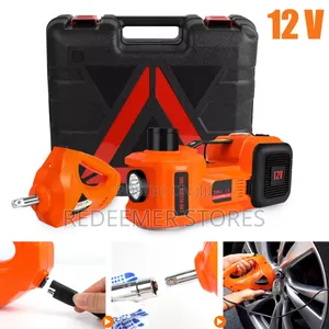 Hydraulic Car Jack +Tire Pump + Electric Wrench Led Light Display