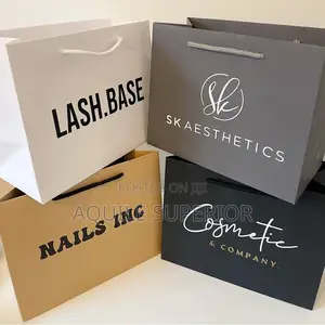 Printed Shopping Bags With Rope (A4) |200gsm| One Color Print-Medium 1