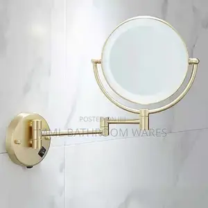 Gold Wall Mounted Led Magnifying Mirrors