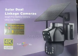 Wireless Solar 4g Lte Camera, PTZ Motion Dtetection Spotlight Siren