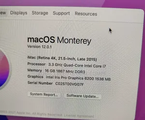 Desktop Computer Apple iMac 16GB Intel Core I7 SSD 1T