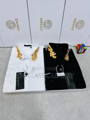 Pure Quality Luxury Designer Men's Shirts Versace Well Branded Package