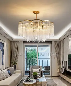 Luxury Crystal Pendant Lights Modern Led Glass Chandelier Living Foyer