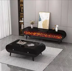 Modern Luxury Tv Stand With Fireplace Centre Table