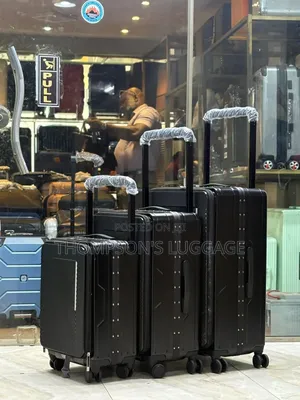 Black Wide Poll Luggage