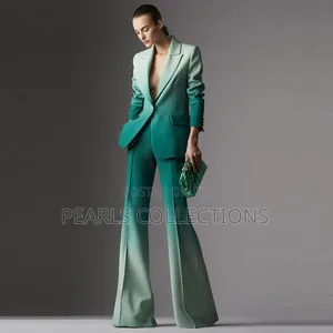 Women Green Official Suit 2pc Set
