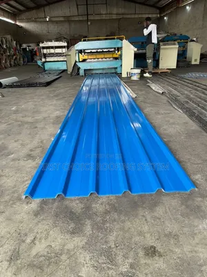 Blue Colour Aluminium Roofing Sheets Long Sparn Design 0.55mm